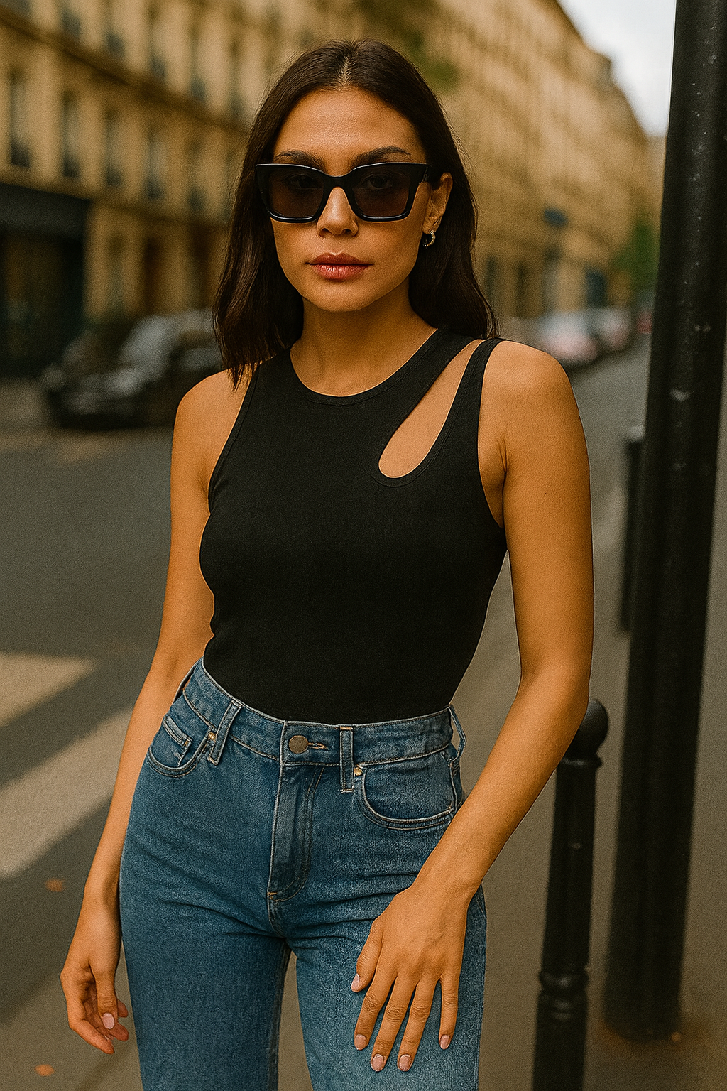 BODYSUIT WITH CUTOUT