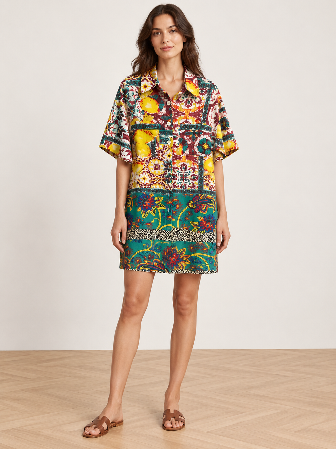 LEMON SHIRT DRESS