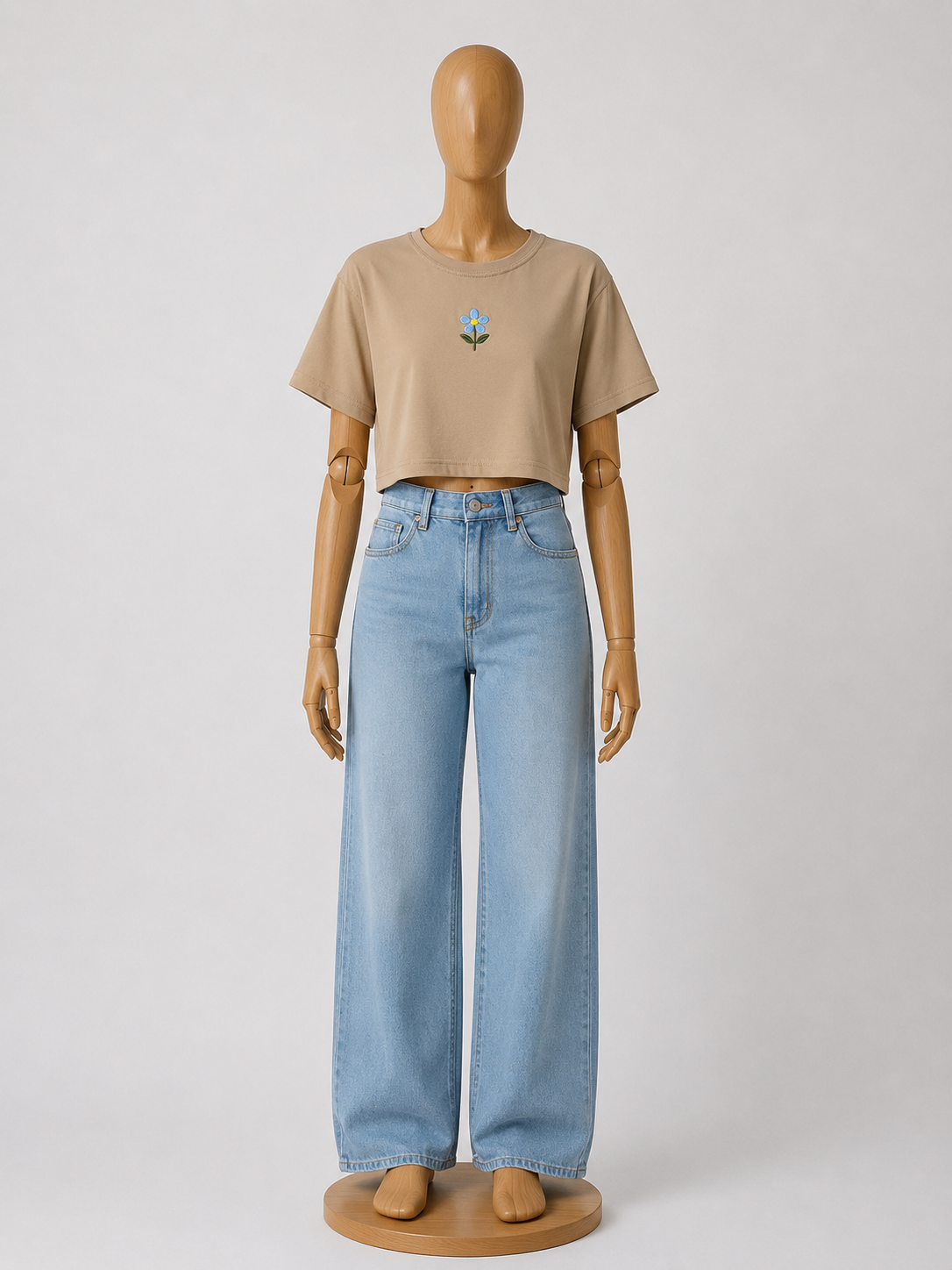 Crop Top With Motif
