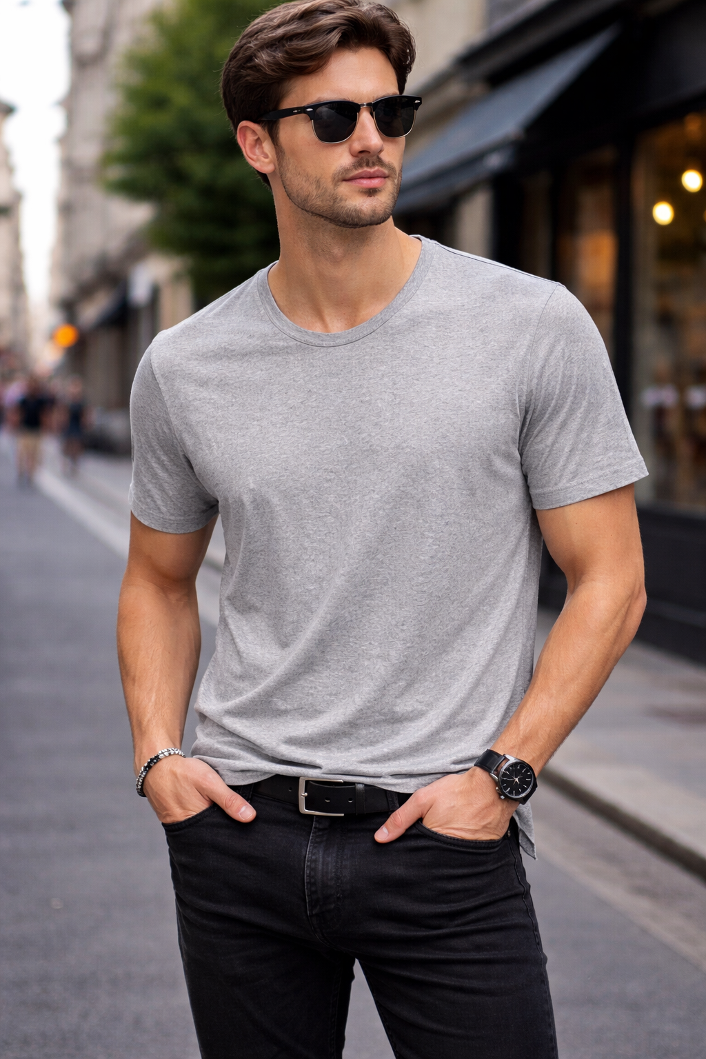COTTON R NECK BASIC