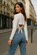 BACK BOW CROP TOP