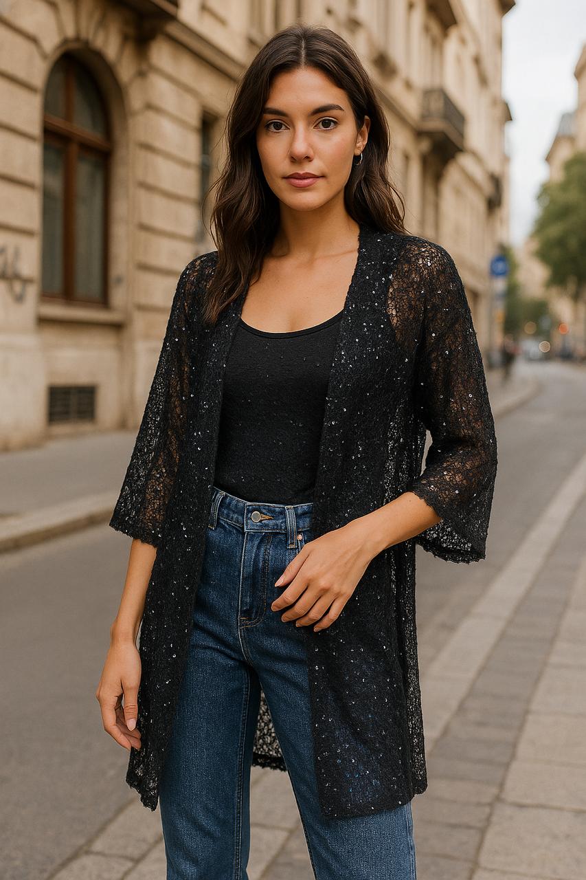 PAILLETTE CARDIGAN