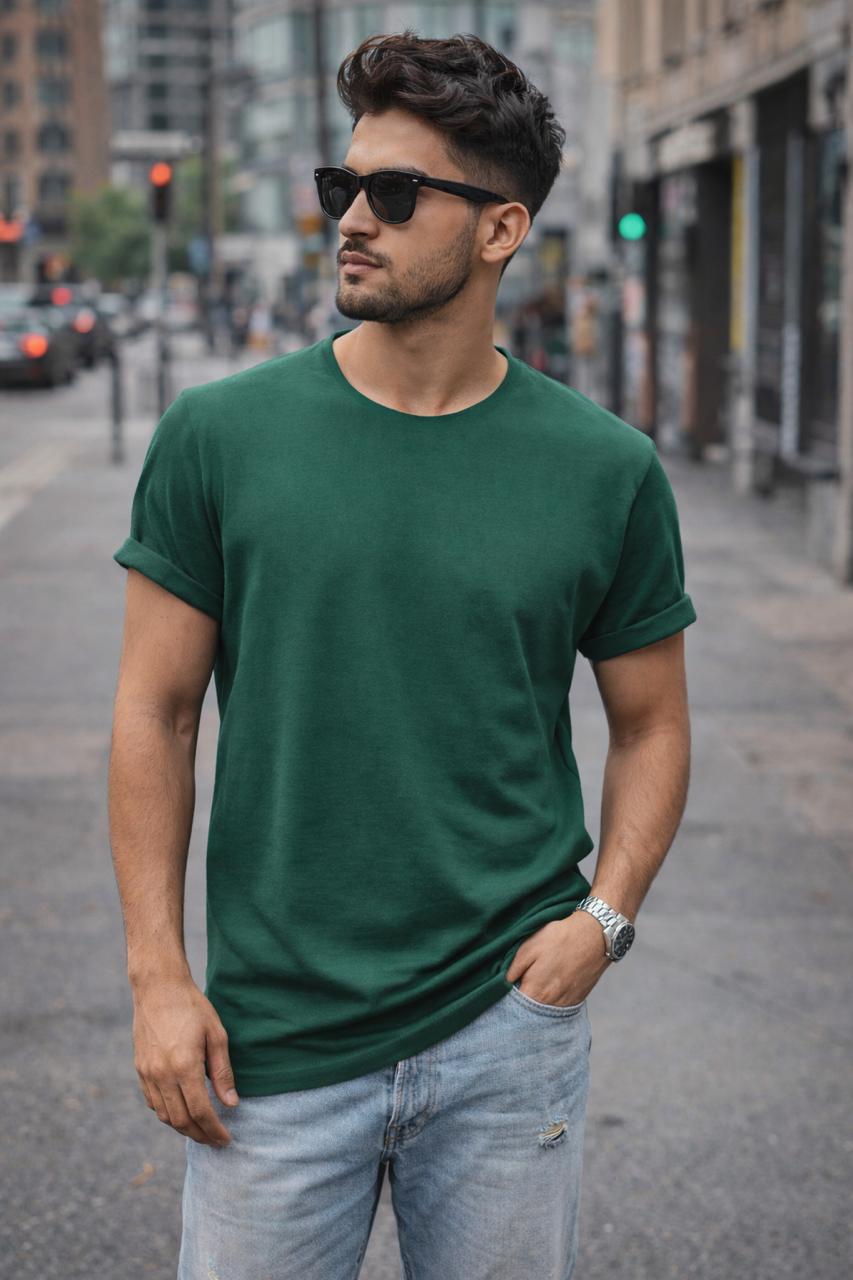 BASIC ROUND NECK T SHIRT